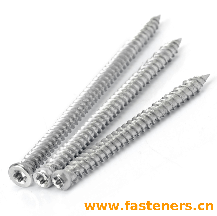 Window Concrete Frame Screws Concrete Screw Countersunk Head Ruspert Screws Concrete 7.5 Torx Head