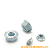 DIN 6923 Hexagon Nuts With Flange，Flange Nut Carbon Steel Blue White Zinc