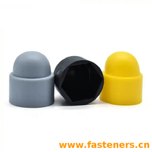 Nylon Insert Lock Nut With Dome Cap,Plastic Cover For Screw Bolt Plastic Nuts Cover