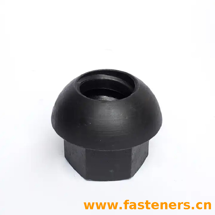 Carbon Steel Forged Mushroom Head Dome Nut for Mining,Carbon Steel Rock Bolt Hollow Grouting Bolts Bars Domed Flange Nuts for Mining Drilling Ground Pre-support Protection