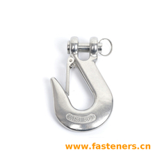 Stainless Steel Clevis Grab Slip Hooks With Safety Latch Crane Hook