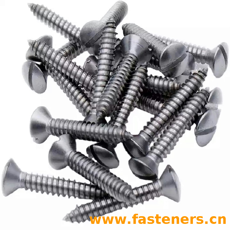 GB/T5284 Slotted Raised Countersunk(Oval) Head Tapping Screws