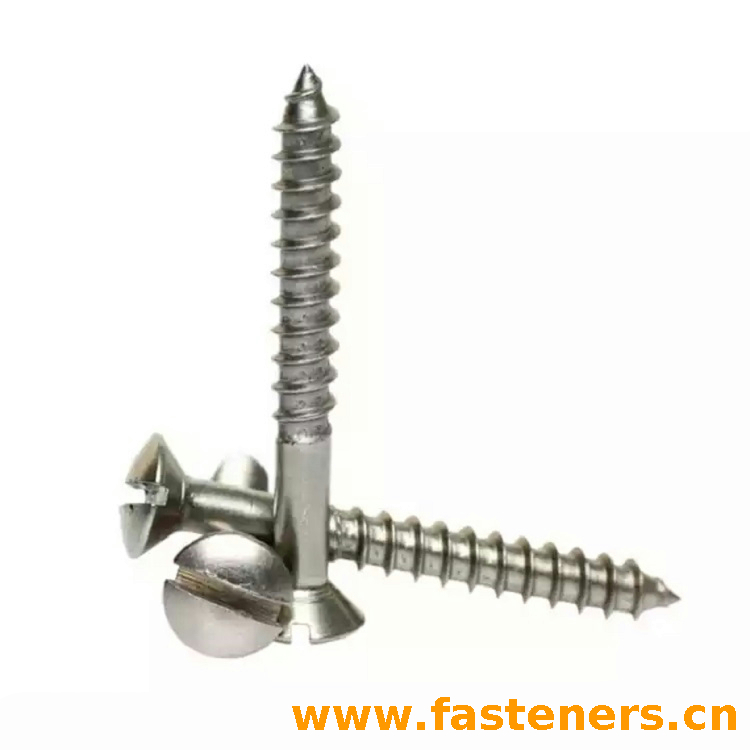 DIN EN ISO1483 Slotted Raised Countersunk (Oval) Head Tapping Screws