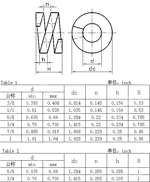 木结构用双层弹簧垫圈 ANSI ASME B 18.21.3-2008