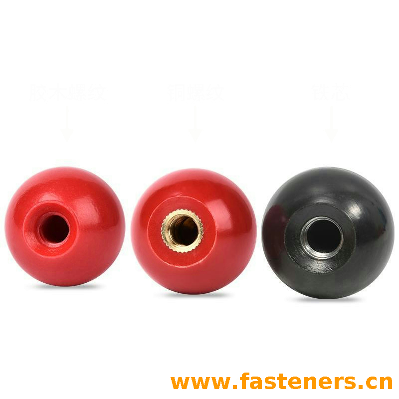 DIN319 Ball Knobs - Type C Customized Equipment Parts Ball Knobs Plastic Nuts
