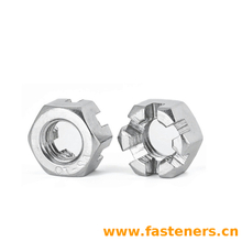 CNS4470 Slotted Hexagon Thin Nuts