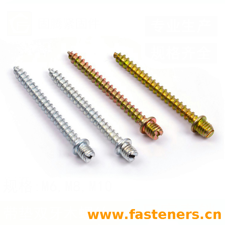 Steel Galvanized Torx Drive Self Tapping Double End Threaded Hanger Bolts,Wood Screws,slotted Wood Screws