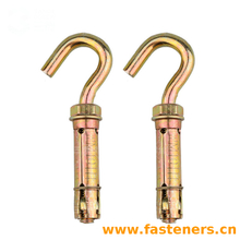 4Pcs Fix bolt with Hook bolt Carbon steel yellow zinc