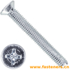 DIN7516 (DE) Cross Recessed Countersunk Head Thread Cutting Screws - Form DE