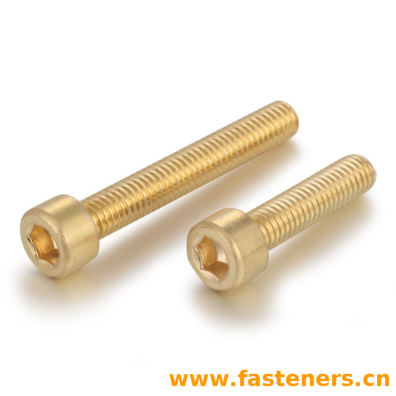 DIN912 Hexagon Socket Head Cap Screws Brass Material