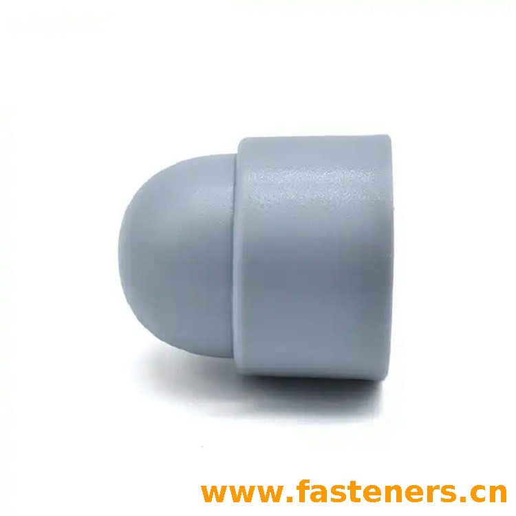 Nylon Insert Lock Nut With Dome Cap,Plastic Cover For Screw Bolt Plastic Nuts Cover
