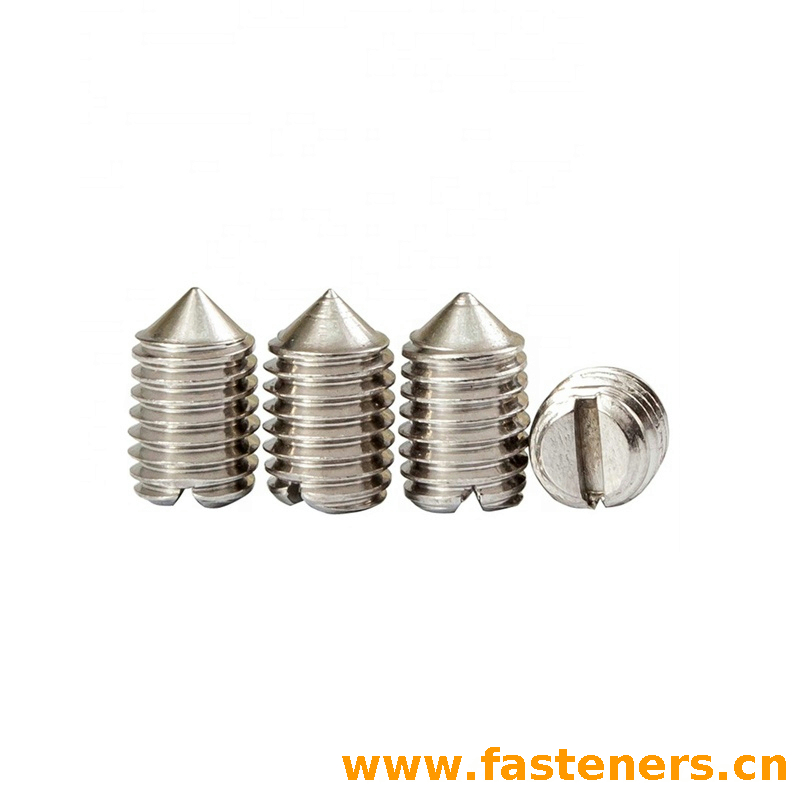 NF E 25-161 (R2002) Slotted Set Screws With Cone Point