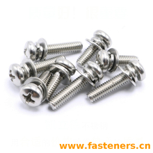 JIS B 1188 (T1A) Cross Recessed Pan Head Screws, Spring Lock Washer And Plain Washer Assemblles