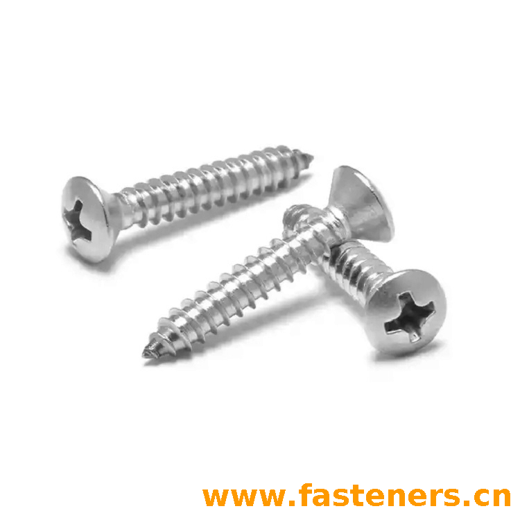 DIN7983 Cross Recessed Raised Countersunk Head Tapping Screws