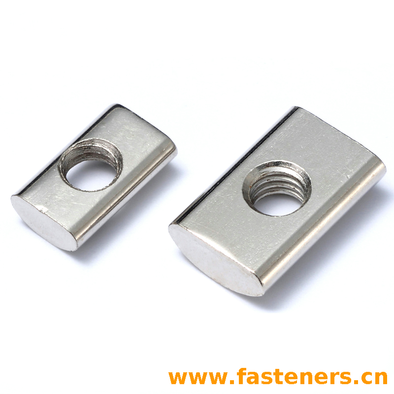 Industrial Aluminum Profile Accessories Half Round Nut