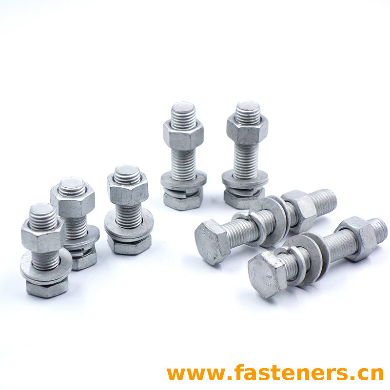 DIN933 Hot dip galvanizing Hexagon Head Bolts With Full Thread