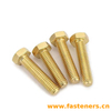 DIN933 Hexagon Head Bolts With Full Thread,Hex Bolt Brass Material