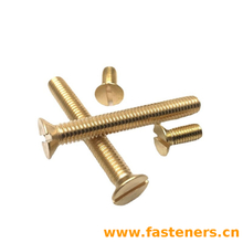 DIN963 Slotted Countersunk Head Screws Brass Material