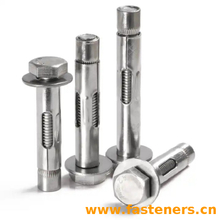 304 Stainless Steel Hex Head Sleeve Expansion Anchor Bolts,With Long Holes