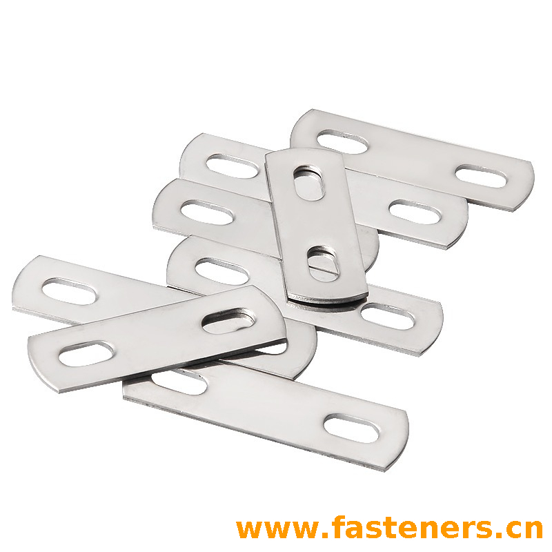 Two Holes Washer Flat Washer U-shaped Clip Baffle Plate Square Clip Pipe Band Clamp CNC Stamping Machining Parts for U-shaped Bolt