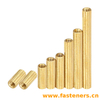 Brass Copper Knurled Round Female To Female Standoff M2 Threaded Thought Hole Pcb Spacer