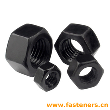 BS916 Hexagon Nuts with B.S.Threads - Black