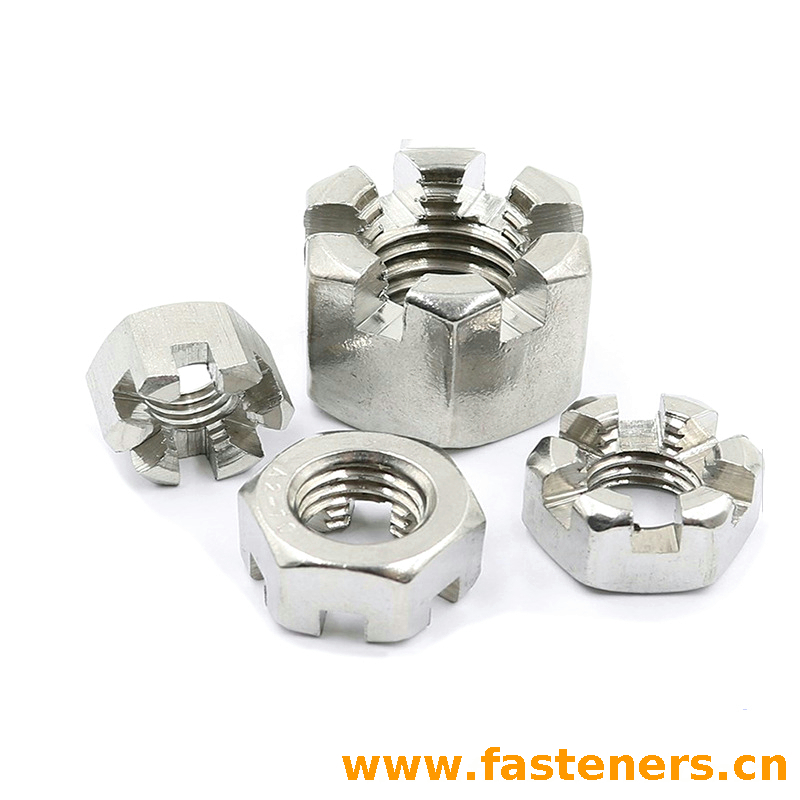 BS1768 Unified Hexagon Slotted Nuts - Normal Series