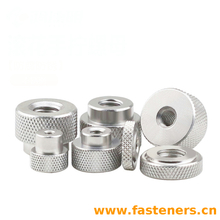 Stainless Steel Plus Flat Knurled Nuts,pineapple Pattern Round Hand Nut