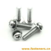 DIN6900-1 Cross Pan Head Screw And Washer Assemblies,coarse Threaded Screws with Captive Plain Washer